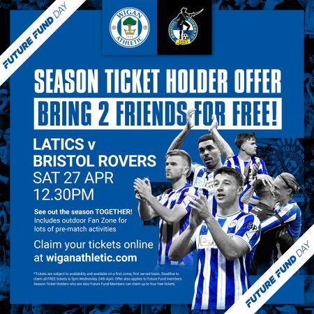 Wigan Athletic FC 2021 22 Half Season Tickets On Sale