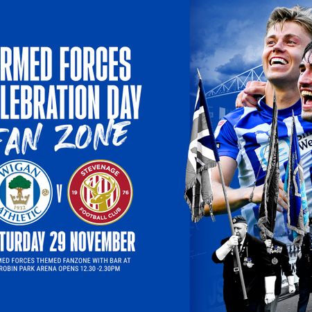Wigan Athletic to host Armed Forces Fan Zone at the Robin Park Arena!