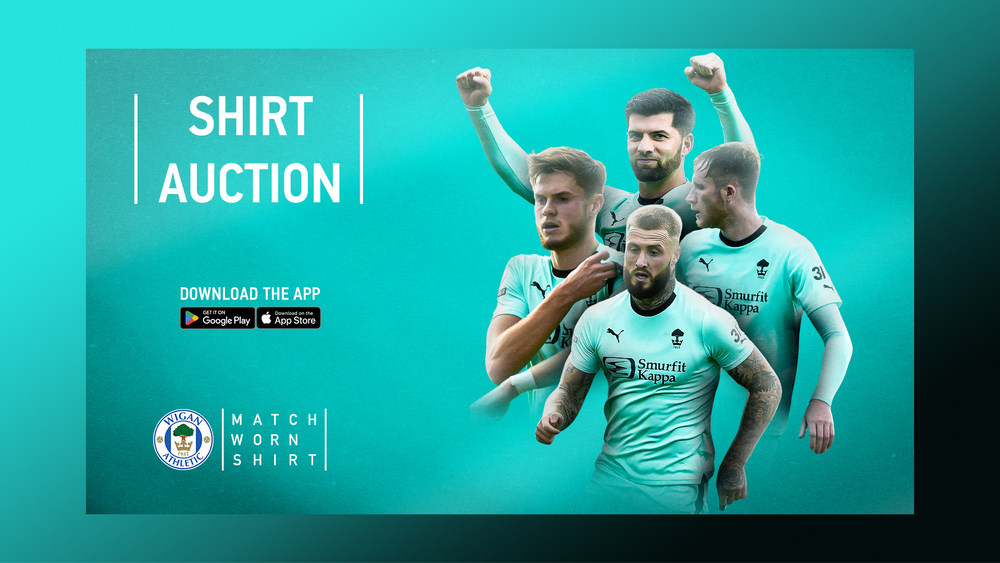 Wigan Athletic FC Match Worn Shirt Bid To Win One Of The Players wigan-athletic-fc-match-worn-shirt-bid-to-win-one-of-the-players