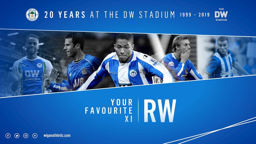 Wigan Athletic FC 20 YEARS VOTE FOR YOUR FAVOURITE RIGHT MIDFIELDER