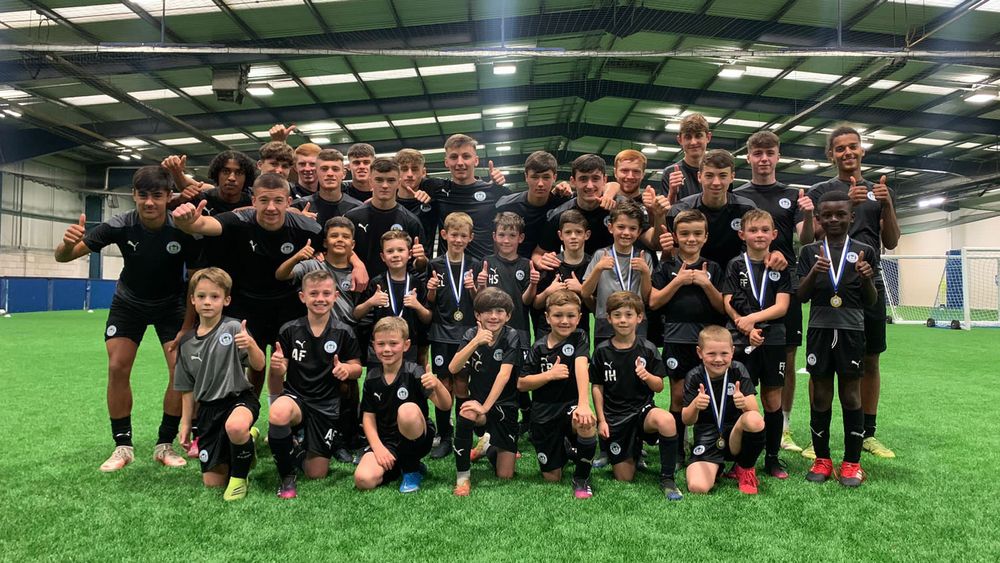 Wigan Athletic FC Academy Under 8s join Wigan Athletic U18s for