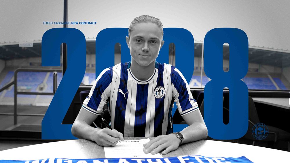 Wigan Athletic FC - Thelo Aasgaard extends his Wigan Athletic contract  until 2028!