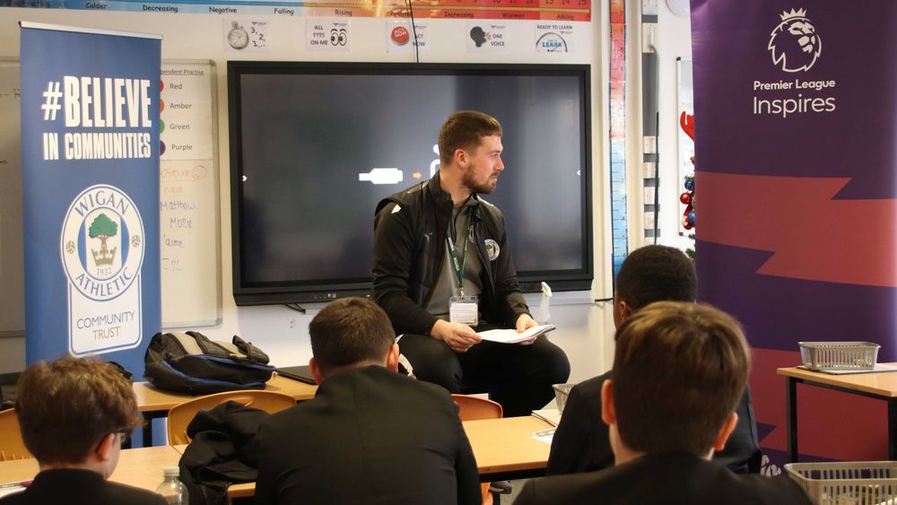 Wigan Athletic FC Community PL Inspires Programme Helps Students at