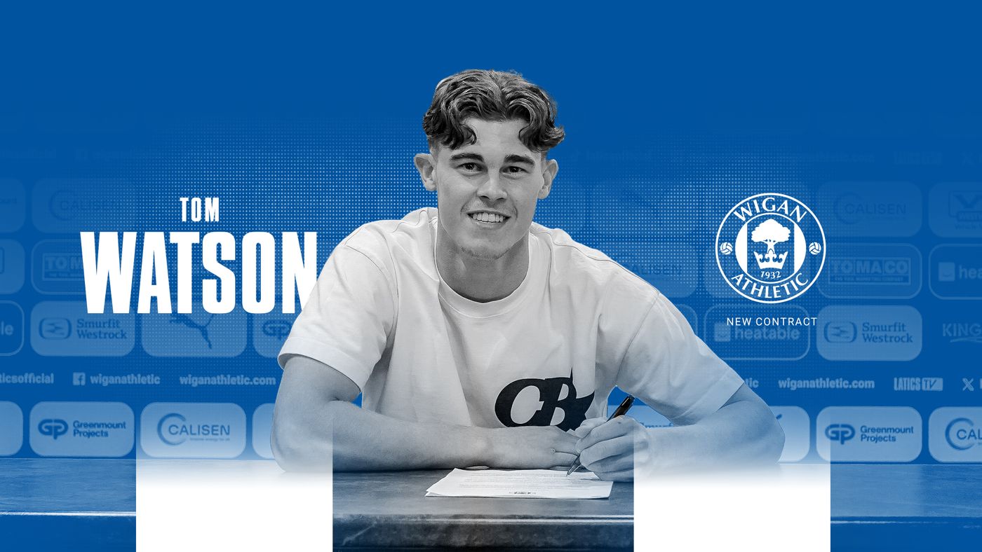 Goalkeeper Tom Watson extends his Wigan Athletic contract until 2028